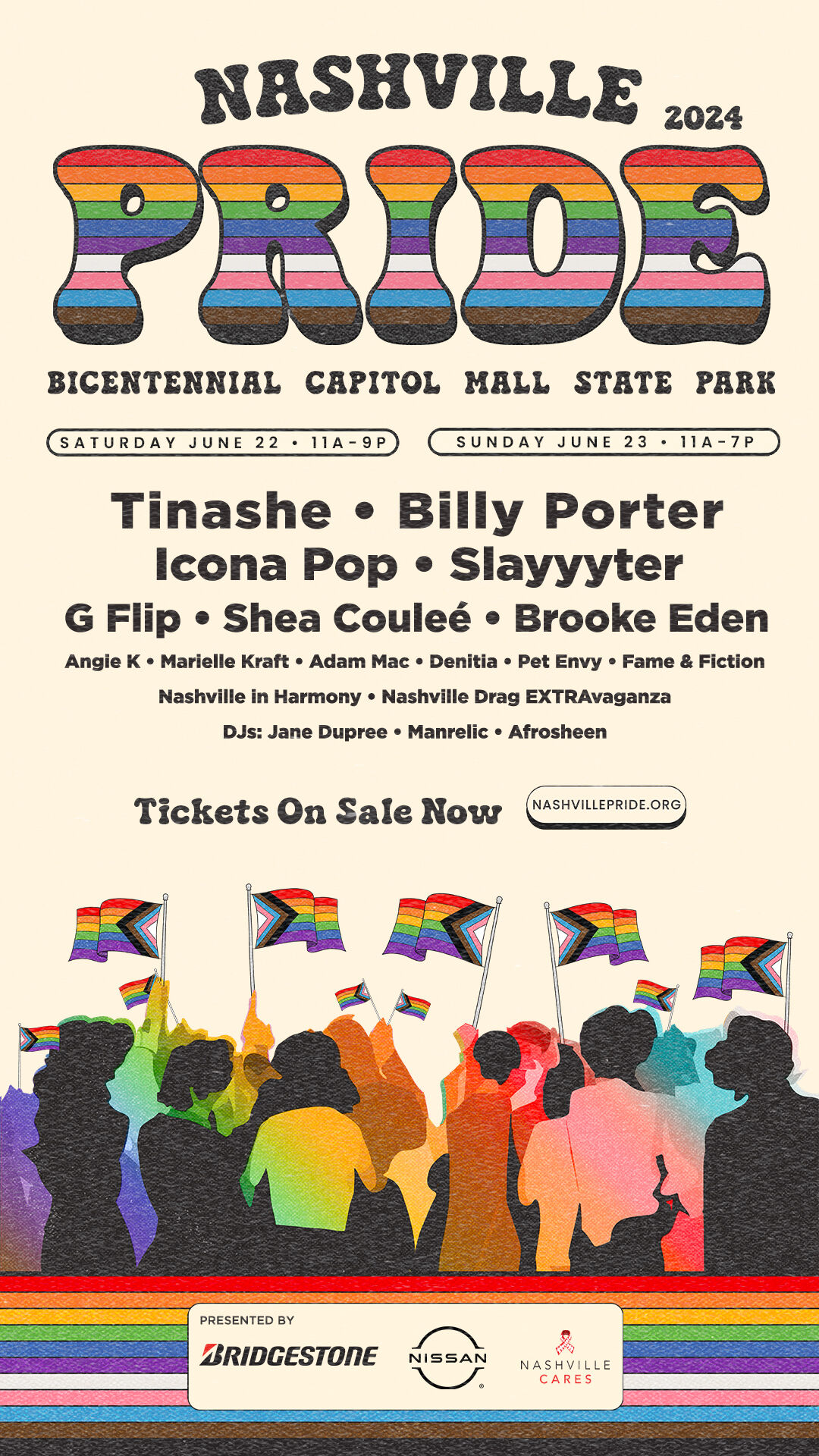 Nashville Pride lineup announcement 2024